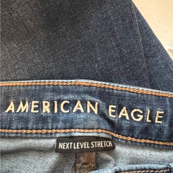 AEO Next Level Stretch High Rise Blue Jean Jegging  Size 0, Short. Rise 9”. - Picture 9 of 14